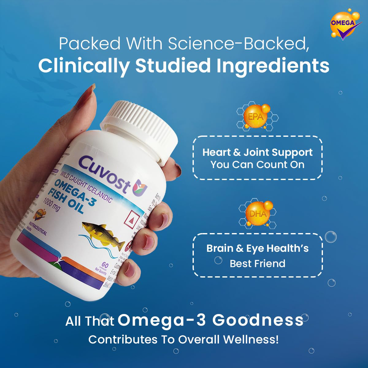 Cuvost Icelandic Omega-3 Fish Oil Capsules