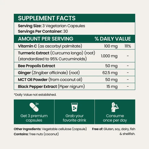 Move More Comfortably with Turmeric Curcumin (1,000mg)